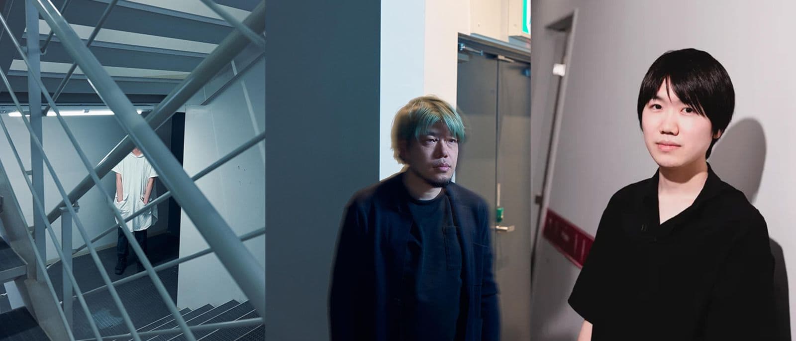 恐怖心展三位創作者合照:怪談作家 梨、株式會社闇代表 頓花聖太郎、東京電視台製作人 大森時生